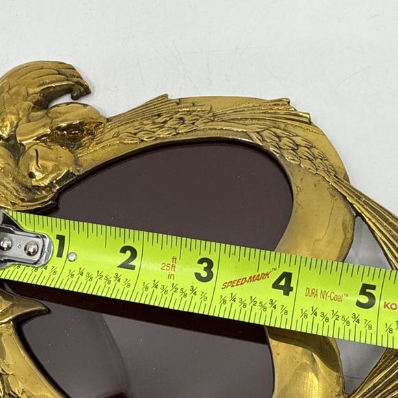 Vintage Gold Cast Iron Picture Frame Heart Love Ducks Easel Stand 4"x4" - Picture 13 of 13